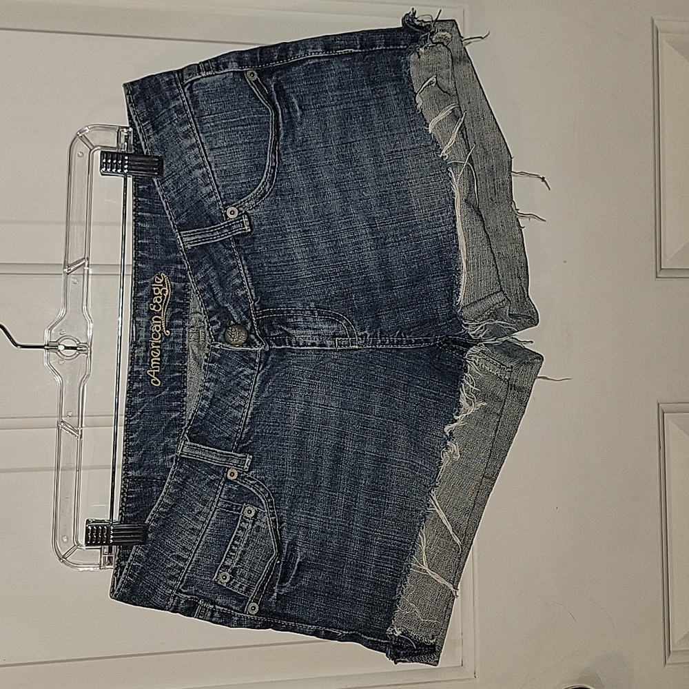 American Eagle distressed jean shorts